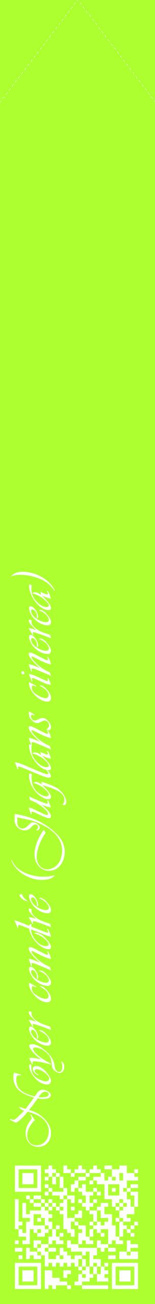 Étiquette de : Juglans cinerea - format c - style blanche17_simpleviv avec qrcode et comestibilité