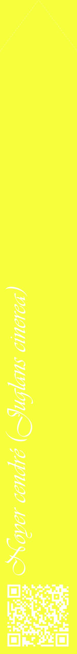 Étiquette de : Juglans cinerea - format c - style blanche18_simpleviv avec qrcode et comestibilité