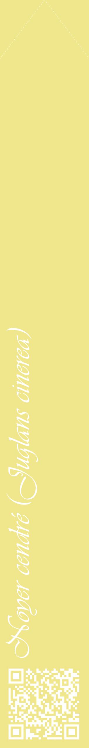 Étiquette de : Juglans cinerea - format c - style blanche20_simpleviv avec qrcode et comestibilité
