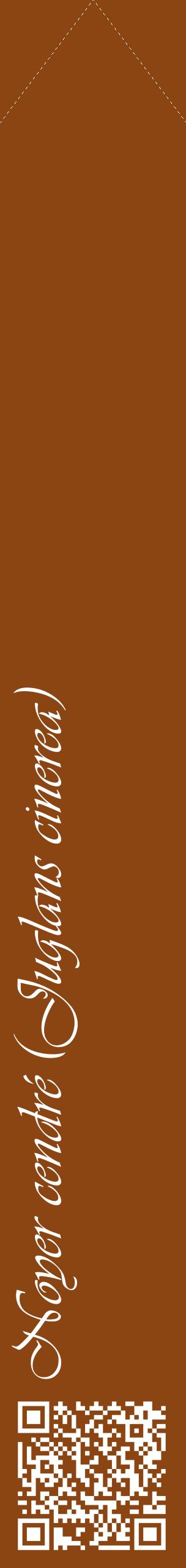 Étiquette de : Juglans cinerea - format c - style blanche30_simpleviv avec qrcode et comestibilité