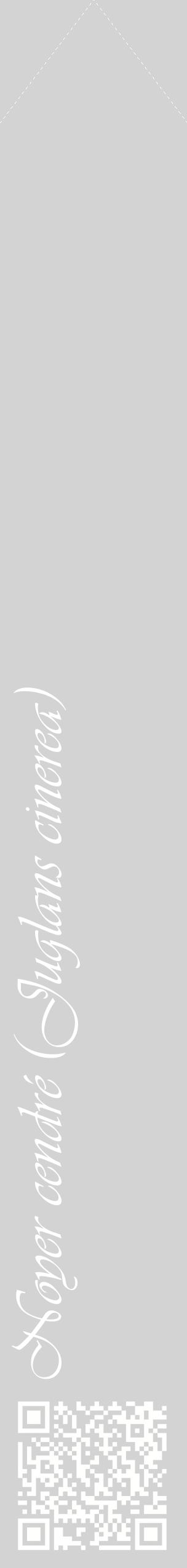 Étiquette de : Juglans cinerea - format c - style blanche56_simpleviv avec qrcode et comestibilité