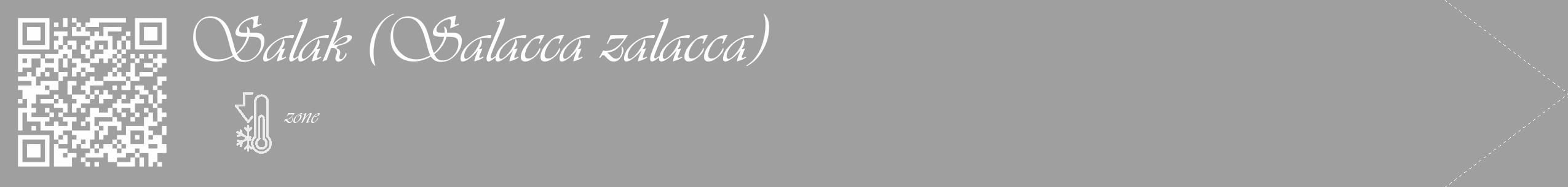 Étiquette de : Salacca zalacca - format c - style blanche24_simple_simpleviv avec qrcode et comestibilité