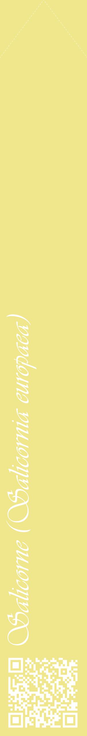 Étiquette de : Salicornia europaea - format c - style blanche20_simpleviv avec qrcode et comestibilité