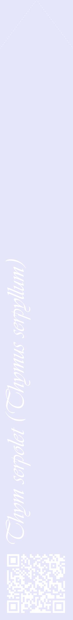 Étiquette de : Thymus serpyllum - format c - style blanche55_simpleviv avec qrcode et comestibilité