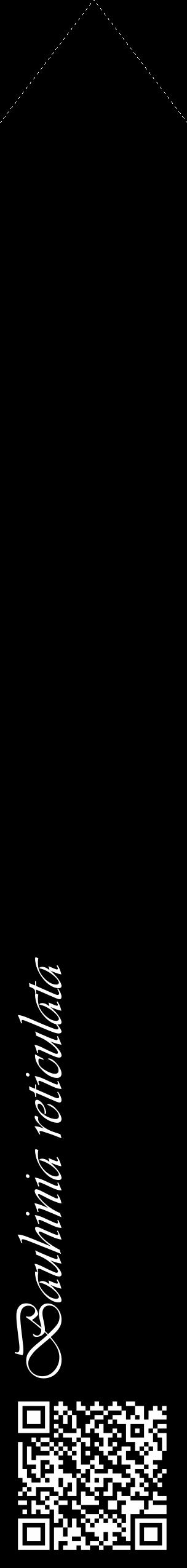 Étiquette de : Bauhinia reticulata - format c - style blanche59_simple_simpleviv avec qrcode et comestibilité - position verticale