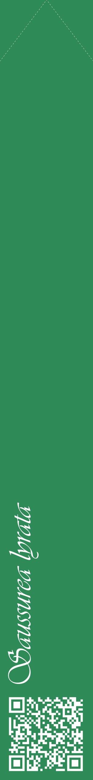 Étiquette de : Saussurea lyrata - format c - style blanche11_simpleviv avec qrcode et comestibilité