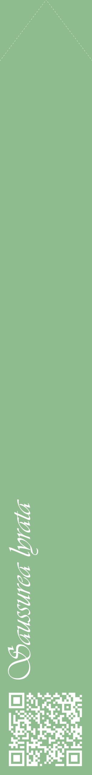 Étiquette de : Saussurea lyrata - format c - style blanche13_simpleviv avec qrcode et comestibilité