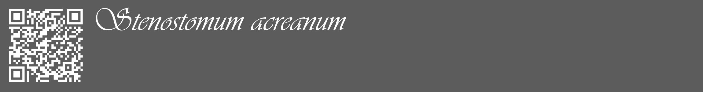 Étiquette de : Stenostomum acreanum - format c - style blanche49_basique_basiqueviv avec qrcode et comestibilité