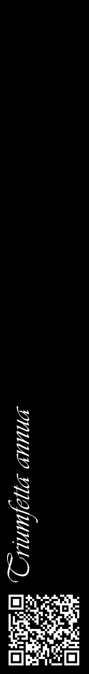 Étiquette de : Triumfetta annua - format c - style blanche59_basiqueviv avec qrcode et comestibilité