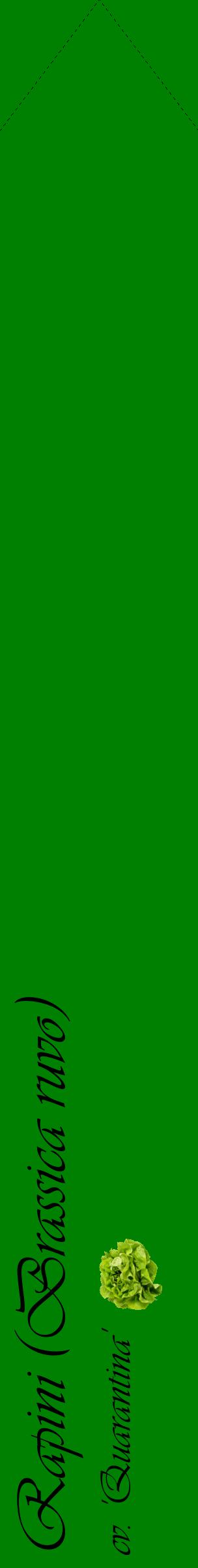 Étiquette de : Brassica ruvo cv. 'Quarantina' - format c - style noire9_simpleviv avec comestibilité simplifiée