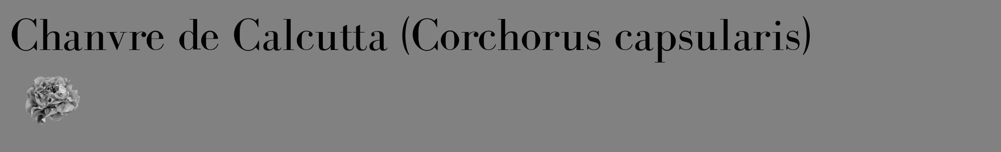 Étiquette de : Corchorus capsularis - format c - style noire50_basique_basiquebod avec comestibilité simplifiée