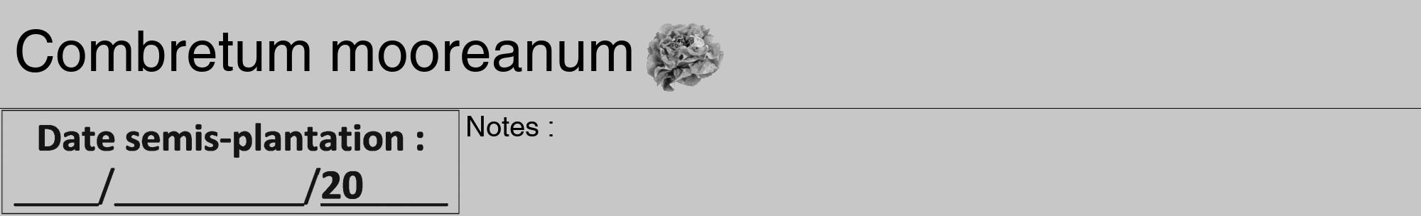 Étiquette de : Combretum mooreanum - format a - style noire15hel avec comestibilité simplifiée