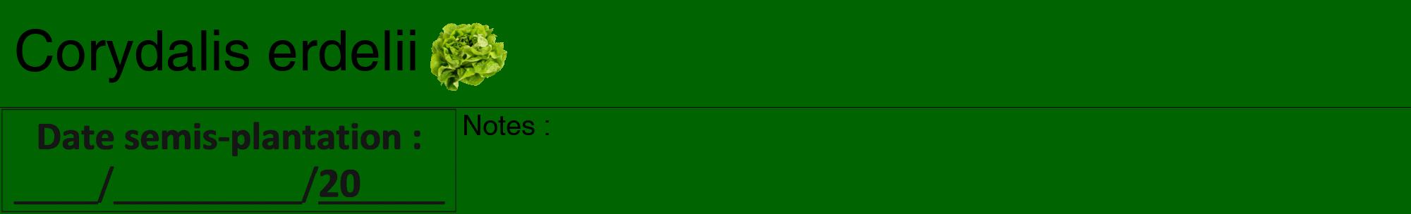 Étiquette de : Corydalis erdelii - format a - style noire8hel avec comestibilité simplifiée