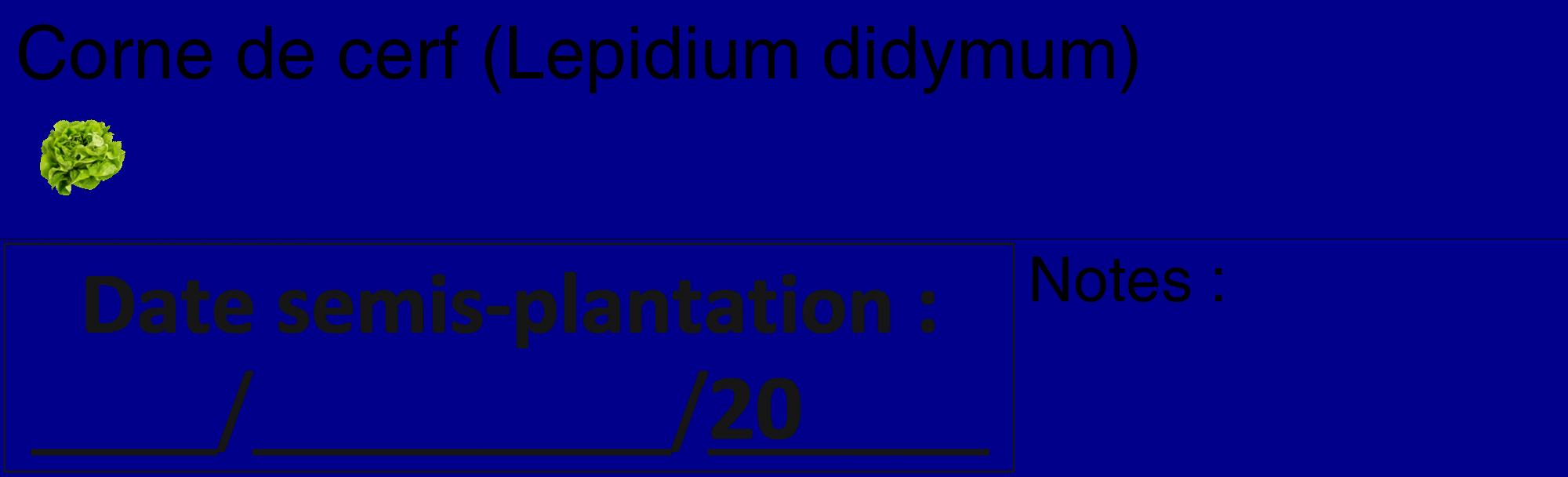 Étiquette de : Lepidium didymum - format c - style noire7_basique_basiquehel avec comestibilité simplifiée
