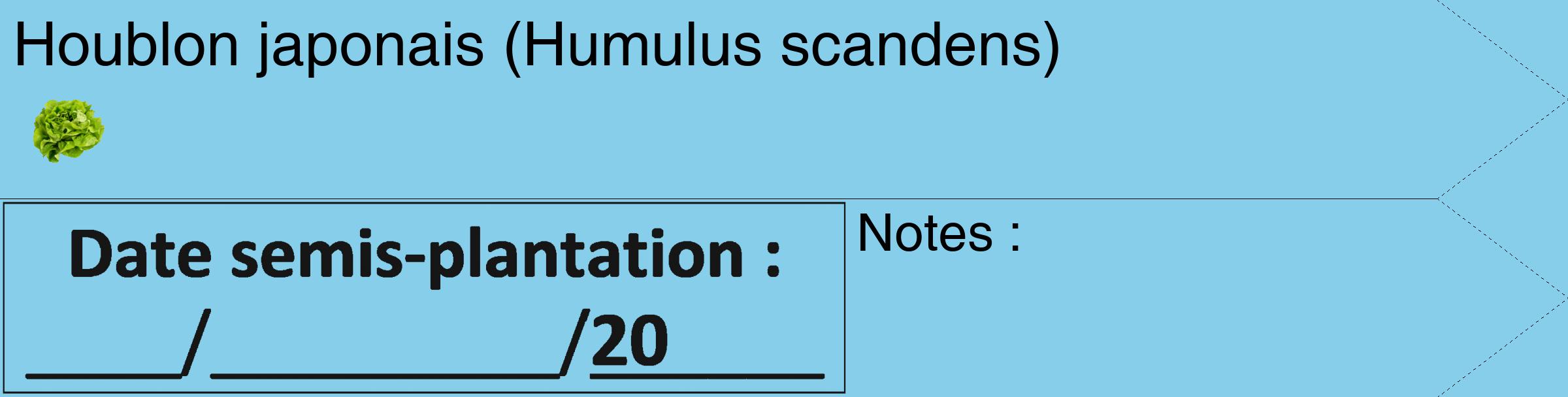 Étiquette de : Humulus scandens - format c - style noire1_simple_simplehel avec comestibilité simplifiée