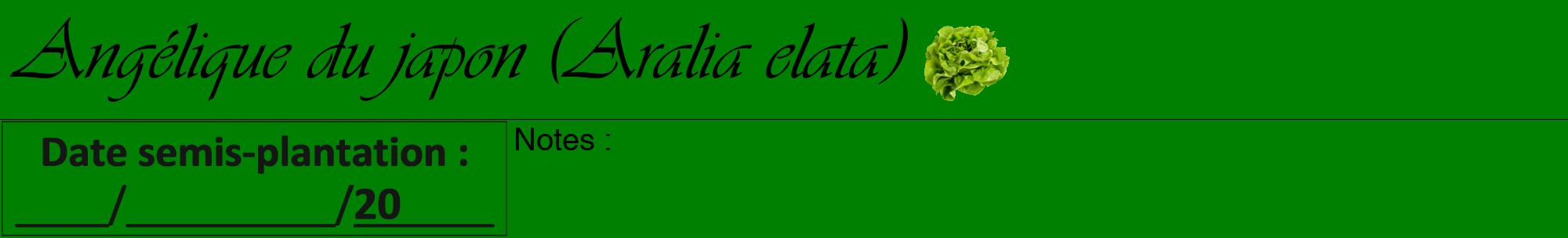 Étiquette de : Aralia elata - format a - style noire9viv avec comestibilité simplifiée