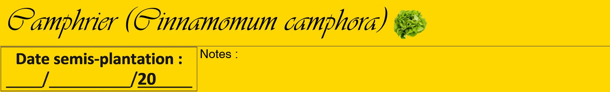 Étiquette de : Cinnamomum camphora - format a - style noire21basiqueviv avec comestibilité simplifiée