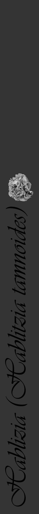 Étiquette de : Hablitzia tamnoides - format a - style noire46viv avec comestibilité simplifiée - position verticale