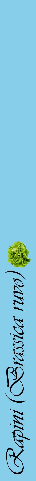 Étiquette de : Brassica ruvo - format a - style noire1viv avec comestibilité simplifiée