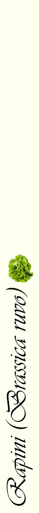 Étiquette de : Brassica ruvo - format a - style noire19viv avec comestibilité simplifiée