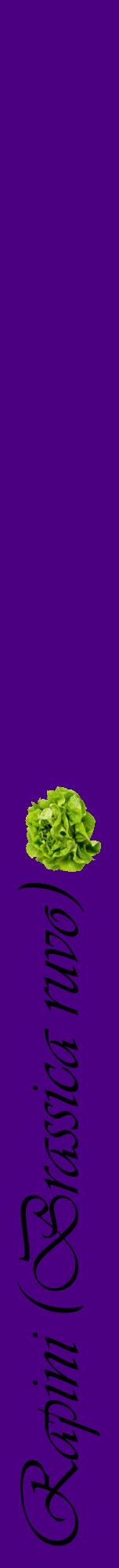 Étiquette de : Brassica ruvo - format a - style noire47viv avec comestibilité simplifiée