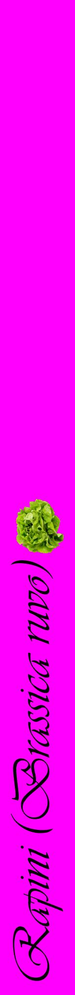 Étiquette de : Brassica ruvo - format a - style noire51viv avec comestibilité simplifiée