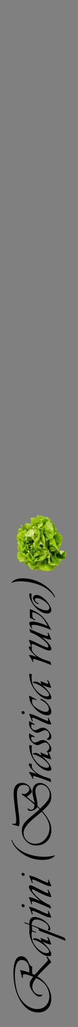 Étiquette de : Brassica ruvo - format a - style noire57viv avec comestibilité simplifiée