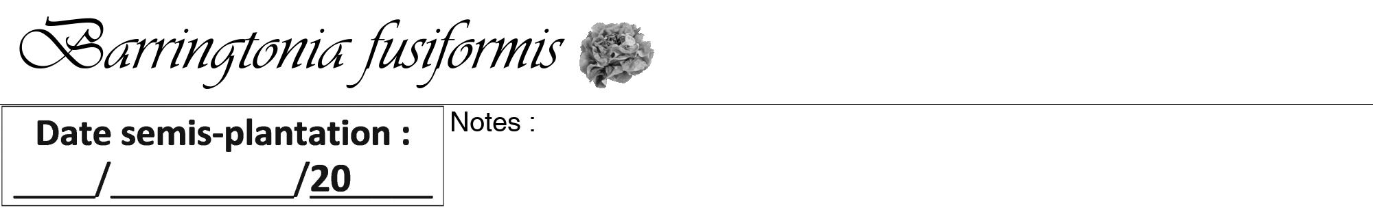 Étiquette de : Barringtonia fusiformis - format a - style noire60viv avec comestibilité simplifiée
