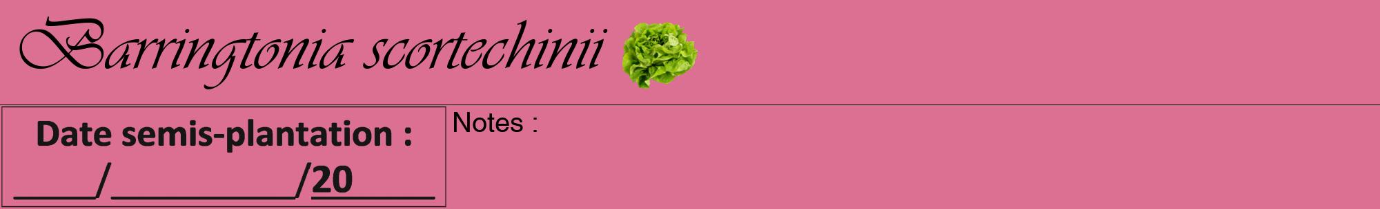 Étiquette de : Barringtonia scortechinii - format a - style noire44viv avec comestibilité simplifiée