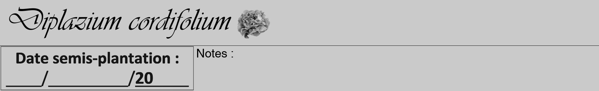 Étiquette de : Diplazium cordifolium - format a - style noire21viv avec comestibilité simplifiée