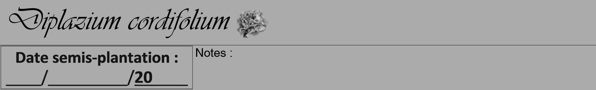 Étiquette de : Diplazium cordifolium - format a - style noire37viv avec comestibilité simplifiée