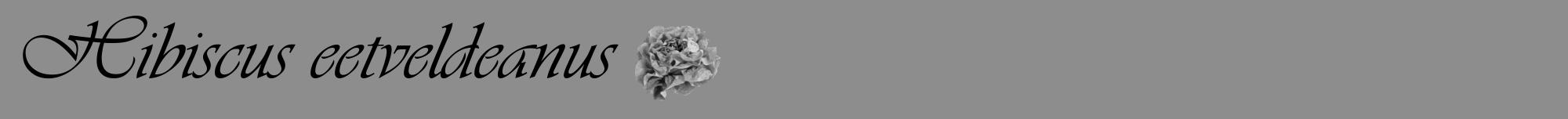 Étiquette de : Hibiscus eetveldeanus - format a - style noire2viv avec comestibilité simplifiée