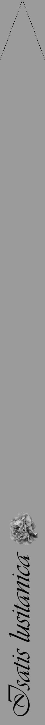 Étiquette de : Isatis lusitanica - format b - style noire52viv avec comestibilité simplifiée - position verticale