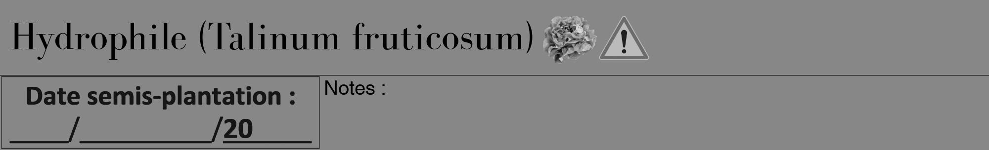 Étiquette de : Talinum fruticosum - format a - style noire12basiquebod avec comestibilité simplifiée