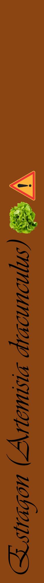 Étiquette de : Artemisia dracunculus - format a - style noire30viv avec comestibilité simplifiée