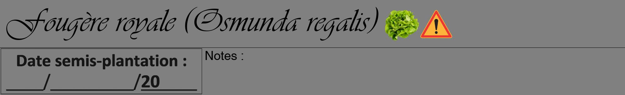 Étiquette de : Osmunda regalis - format a - style noire57viv avec comestibilité simplifiée