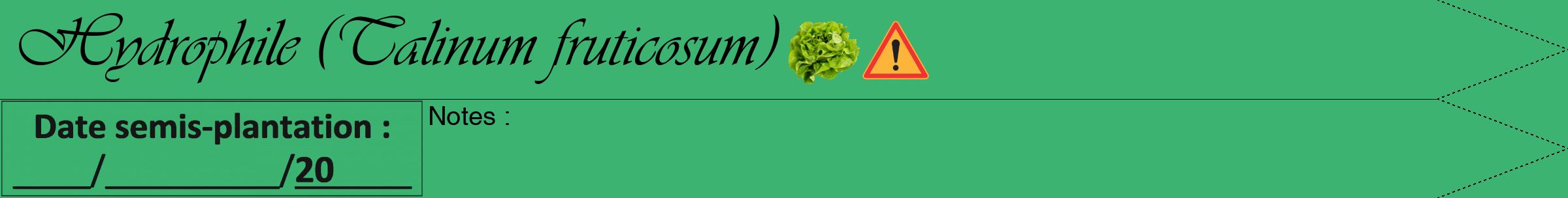 Étiquette de : Talinum fruticosum - format a - style noire12simpleviv avec comestibilité simplifiée