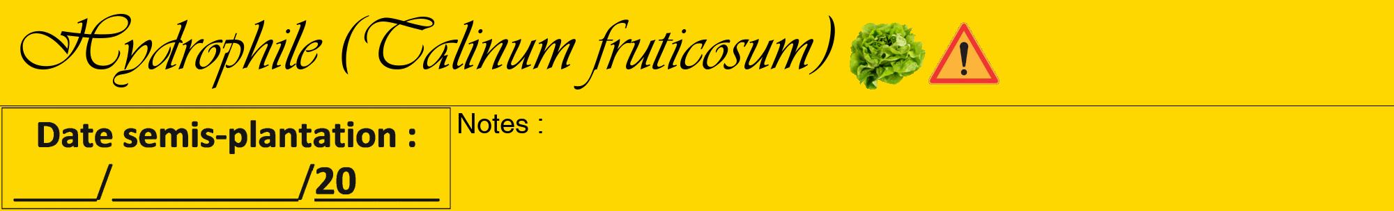 Étiquette de : Talinum fruticosum - format a - style noire21viv avec comestibilité simplifiée