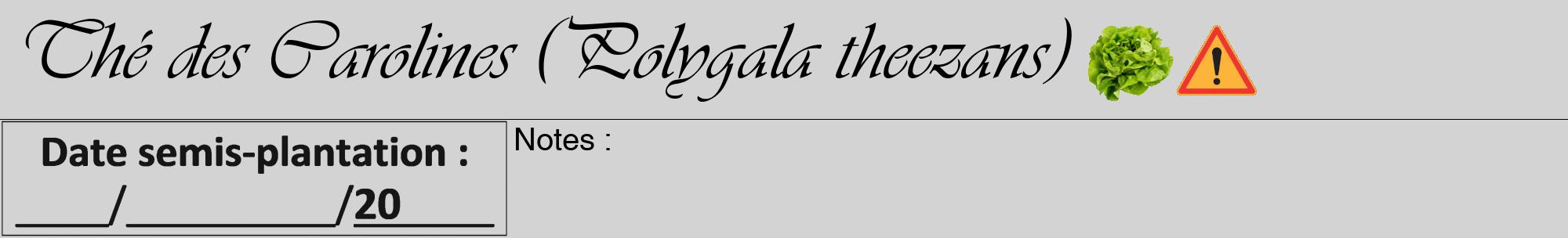 Étiquette de : Polygala theezans - format a - style noire56viv avec comestibilité simplifiée