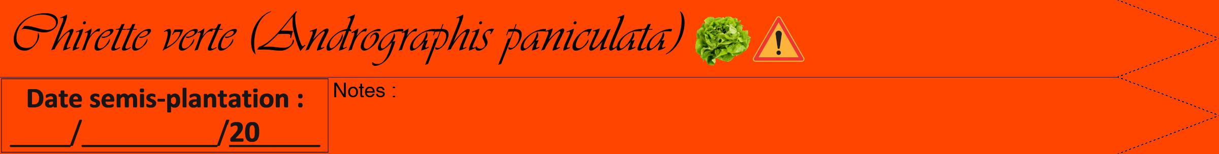 Étiquette de : Andrographis paniculata - format b - style noire26viv avec comestibilité simplifiée