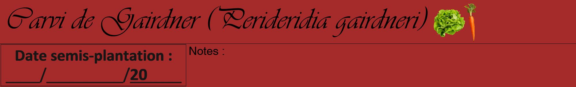 Étiquette de : Perideridia gairdneri - format a - style noire33viv avec comestibilité simplifiée