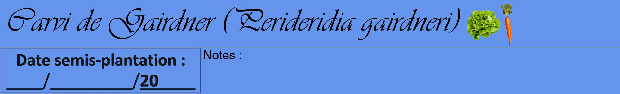 Étiquette de : Perideridia gairdneri - format a - style noire4viv avec comestibilité simplifiée