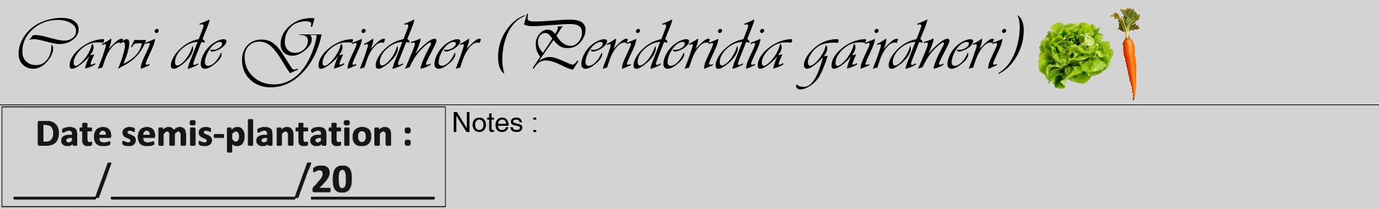 Étiquette de : Perideridia gairdneri - format a - style noire56viv avec comestibilité simplifiée