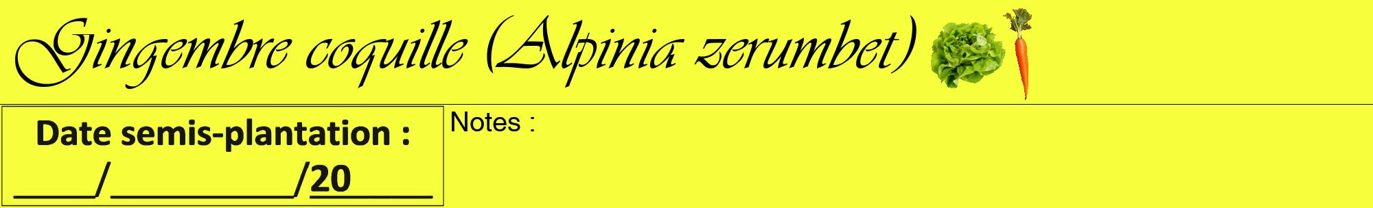 Étiquette de : Alpinia zerumbet - format a - style noire18viv avec comestibilité simplifiée