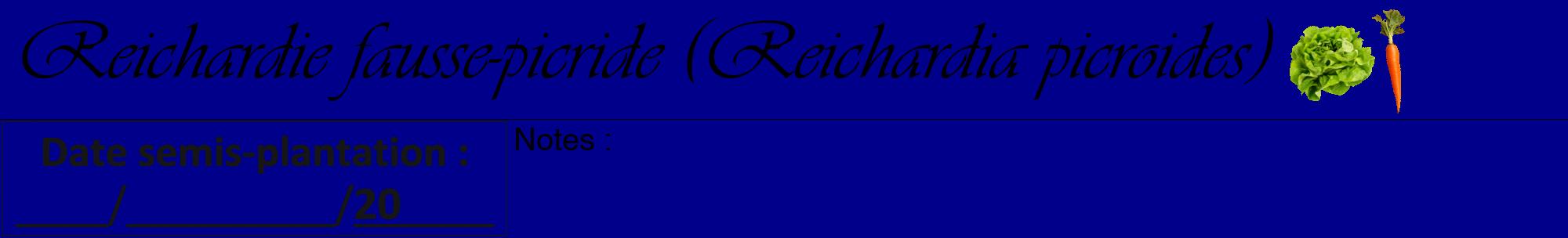 Étiquette de : Reichardia picroides - format a - style noire7viv avec comestibilité simplifiée