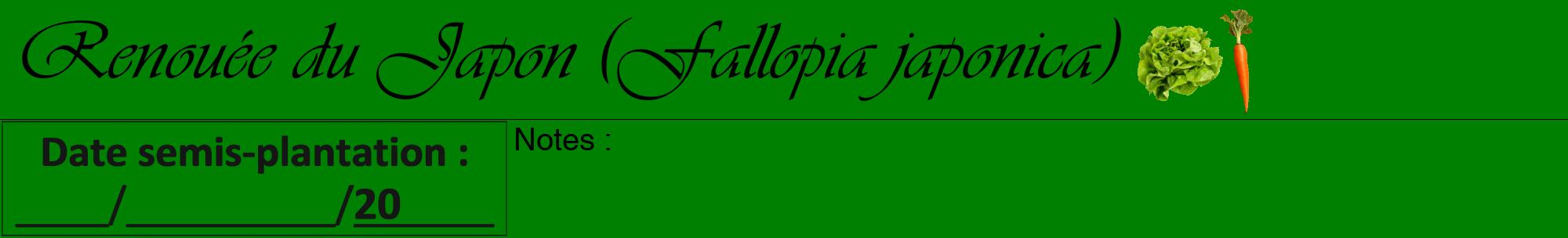 Étiquette de : Fallopia japonica - format a - style noire9viv avec comestibilité simplifiée