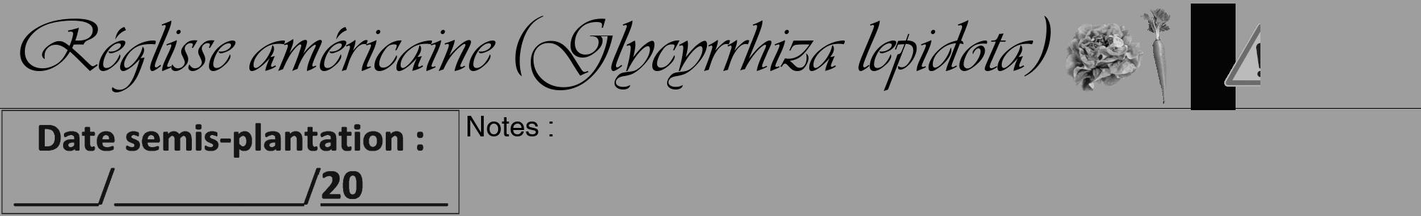 Étiquette de : Glycyrrhiza lepidota - format a - style noire23viv avec comestibilité simplifiée