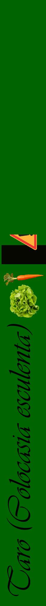 Étiquette de : Colocasia esculenta - format a - style noire8viv avec comestibilité simplifiée