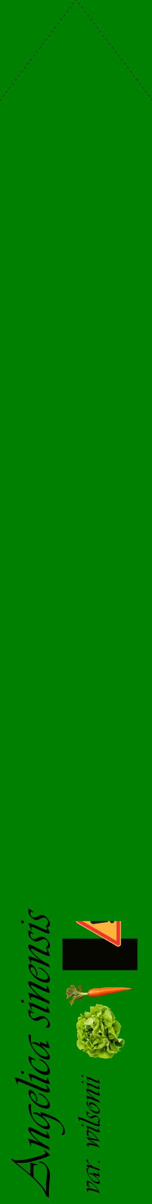 Étiquette de : Angelica sinensis var. wilsonii - format c - style noire9_simpleviv avec comestibilité simplifiée