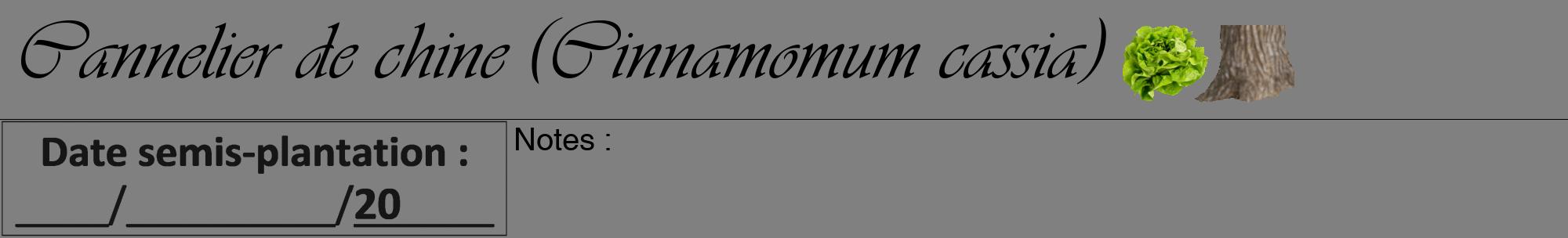 Étiquette de : Cinnamomum cassia - format a - style noire57viv avec comestibilité simplifiée